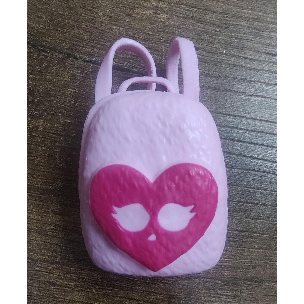 Monster High x Wednesday Enid Doll Pink Furry Heart Backpack Only Z26
